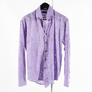 BESPOKE – Purple Sheer Dress Shirt: Size S
